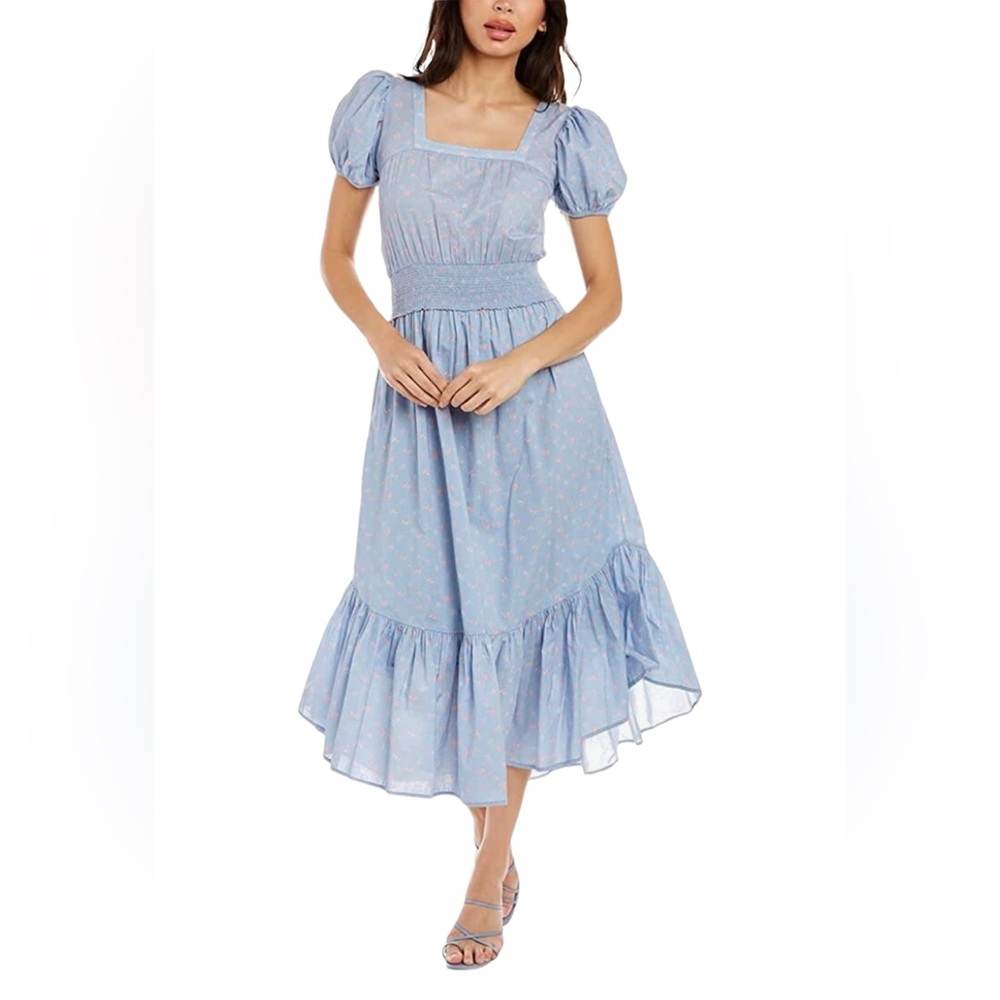 LOVESHACKFANCY Begonia Midi Dress Size Small